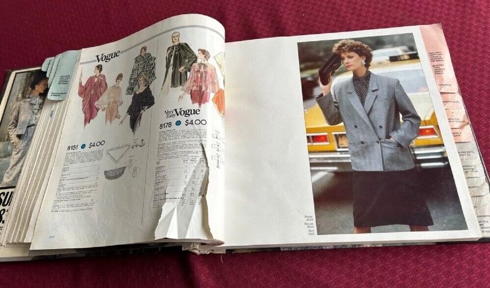 Vintage Fashion Vogue Patterns Store Display Counter Book Catalog March 1983 - Image 3 of 4