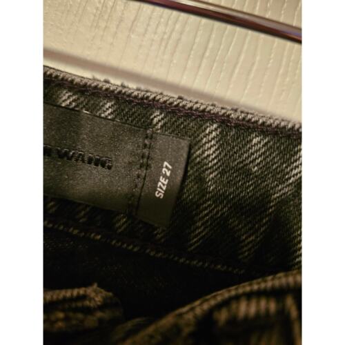 Denim X Alexander Wang black logo straight leg jeans size 27 - Picture 4 of 6