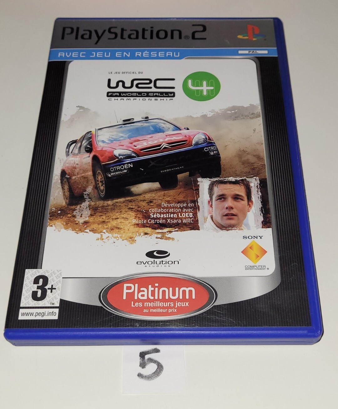 Sony PlayStation 2/PS2 - WRC 4 - Platinium - Complet - Bon État