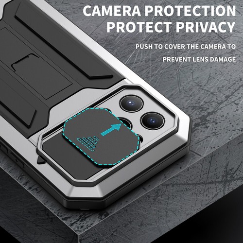 Pour iPhone 13 14 15 16 Pro Max Coque Coque Métal Antichoc Lentille Protecteur d'écran - Photo 40 sur 64