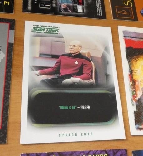 Star Trek TNG Quotable Promo Card P1 NM - Bild 1 von 2
