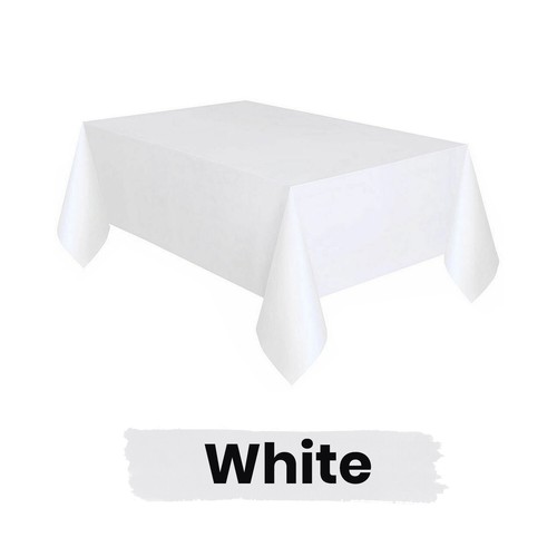 Wipe Clean Plastic Tablecloth Rectangle Table Cover Cloths Disposable Tableware - Picture 7 of 18