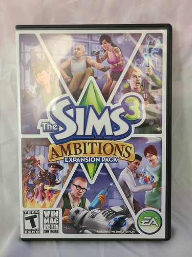 The Sims 3 Ambitions PC Game Complete 2010 Expansion Pack - Picture 1 of 2