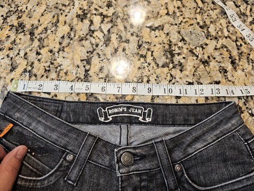 Robin’s Jean Marilyn Black Straight Leg Jean Women Size 27 28X32 Black - Picture 13 of 13