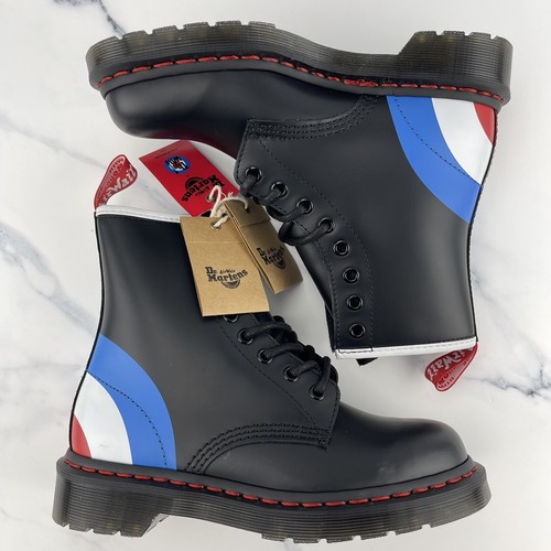 Botas Dr. Martens para mujer talla 6 The Who negras cuero liso para hombre 5 las originales - Imagen 5 de 12