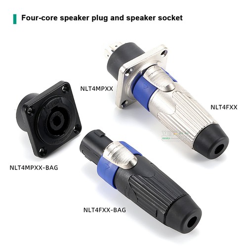 NL4MPXX 4 Pole Male Speakon Chassis Connector "D" Standard Fixing Speaker socket - Picture 6 of 17