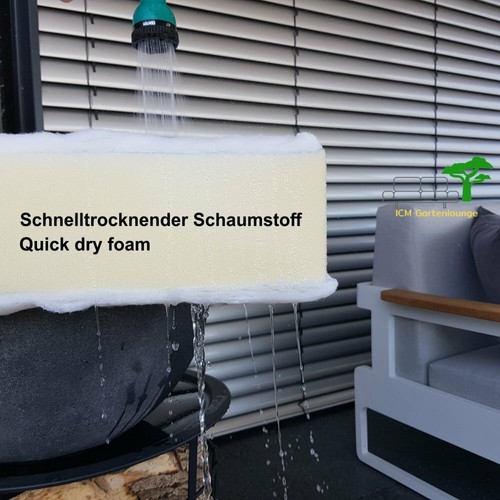 ICM Gartenlounge St.Tropez Aluminium weiß Gartenmöbel Loungegruppe Sitz Gruppe - Bild 11 von 11