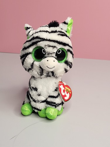 Ty Beanie Boos - Zickzack das Zebra (glitzernde/glänzende Füße & Ohren) (6 Zoll)