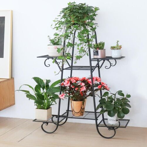 Outdoor Indoor Wooden Metal Plant Stand Planter Pots Shelf Home Garden Kitchen - Picture 49 of 123