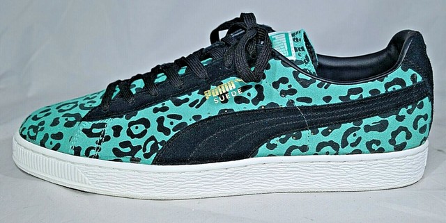 puma suede mint green