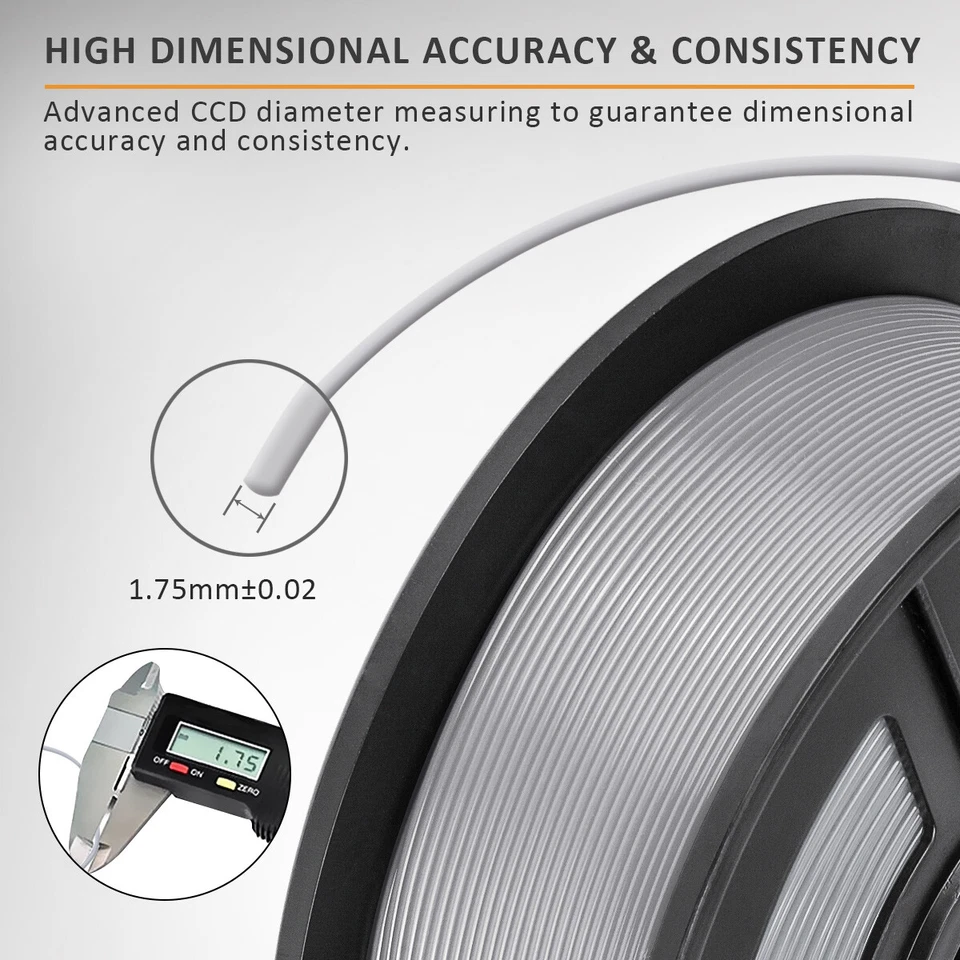 SUNLU 5KG/10KG/20KG PLA PETG ABS Seide PLA+ Dual/Tri SILK TPU-SILK EABS Filament - image 2 of 4