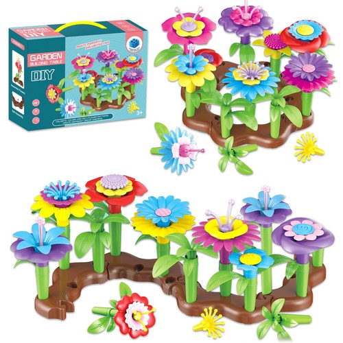 48 pieces toy kids Girls Boys Building Blocks Baby Flower Garden Building Toy - Picture 1 of 10
