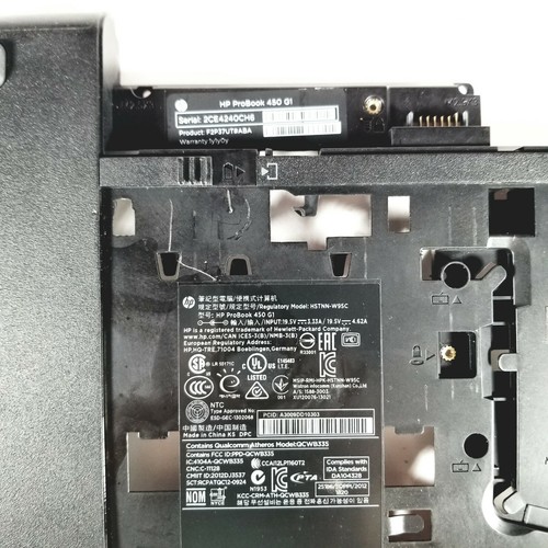 HP PROBOOK 450 G1 BOTTOM BASE CASE CHASIS LAPTOP 721933-001 - - Picture 2 of 6