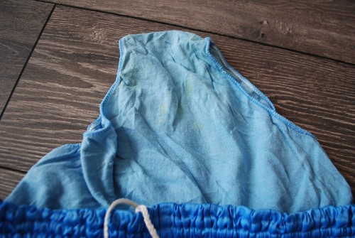 VTG ADIDAS NYLON SHORTS WEST GERMANY BLUE RUNNING SPRINTER STRIPED SIZE D7 LARGE - Picture 6 of 12