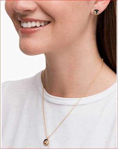 Neu mit Etikett authentisch Kate Spade schneidige Schönheit Pinguin Anhänger & Ohrstecker Set mit Geschenkbox - Bild 4 von 5