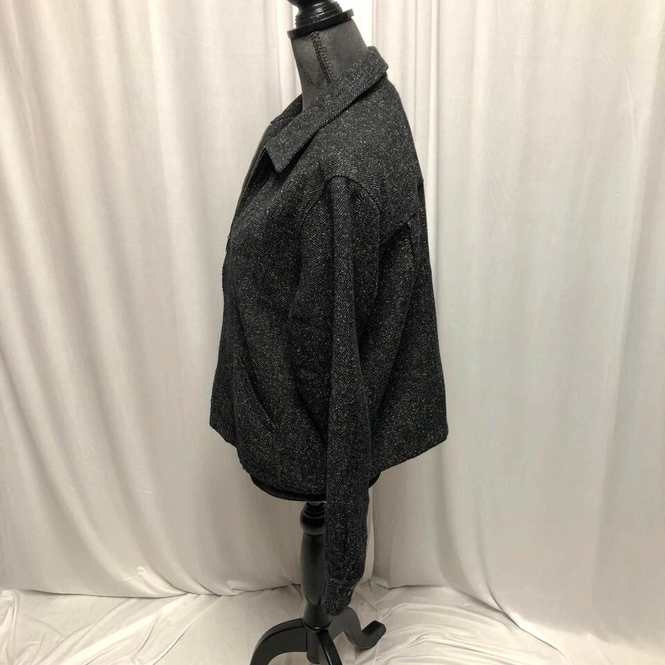 Christopher and Banks Jacket Womens Size Medium Black Full Zip Lined Blazer - Image 3 of 4