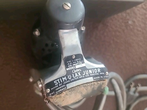 USA 1940-50s Oster Stim-u-lax Handheld Vibrating Massager Oster M-4 Junior M4 - Picture 4 of 5