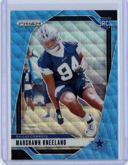 Marshawn Kneeland 2024 Panini Prizm Blue Wave #373 RC Dallas Cowboys 204/230