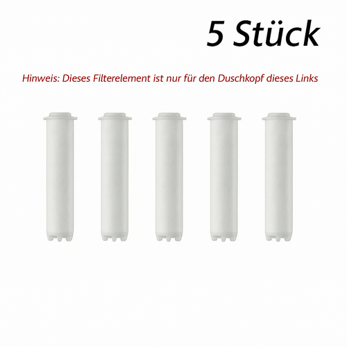 Multifunktion Duschkopf mit Filter 10 Strahlarten Massagefunktion Wasserstopp - Bild 7 von 13