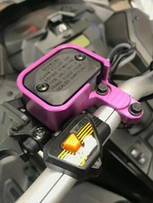 2008-2024 Ski-Doo  Purple Aluminum Brake Reservoir Guard Protector by ATW Ind.