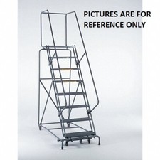 NEW! Ballymore 123 in H Steel Rolling Ladder, 9 Steps, 450 lb Load Capacity!!