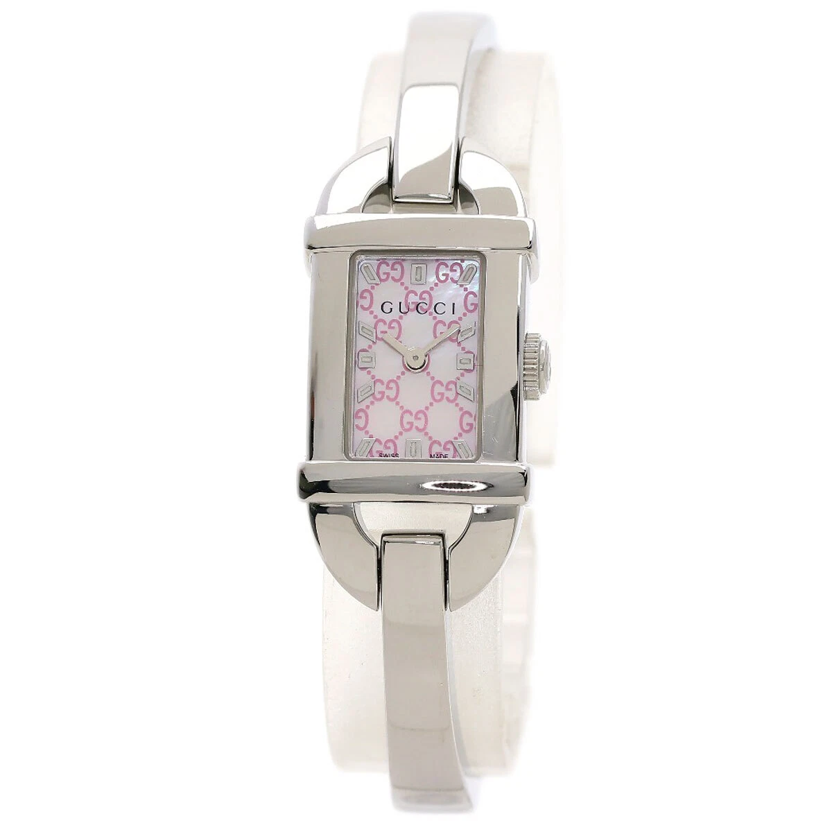 Montres femme GUCCI à face carrée 6800L acier inoxydable/acier inoxydable