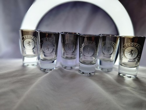 GLASGOW RANGERS shoot glasses set of 6 x 30ml,Unwonted gift . - Foto 2 di 4