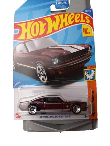 '65 Mustang 2+2 Fastback 192/250 Hot Wheels Muscle Mania #1/10 Chocolate Color - Picture 1 of 9