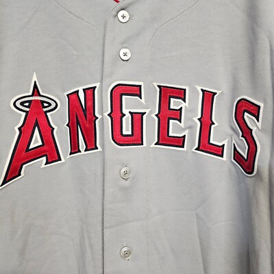 NWT Majestic Authentic MLB Anaheim Angels Gray Baseball