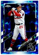 ANDREW VAUGHN 2021 Topps Chrome SAPPHIRE REFRACTOR Rookie RC White Sox #US312