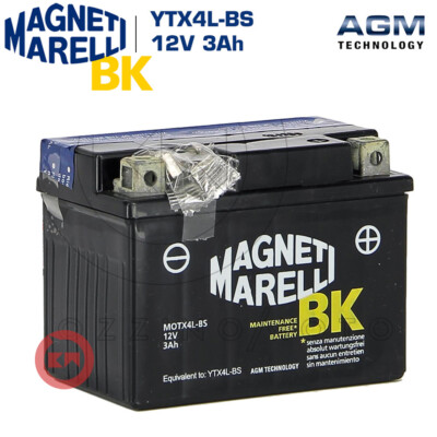 Batterie Magneti Marelli YTX4L-BS 3AH Gilera Stalker Hiper2 50 2003-2008