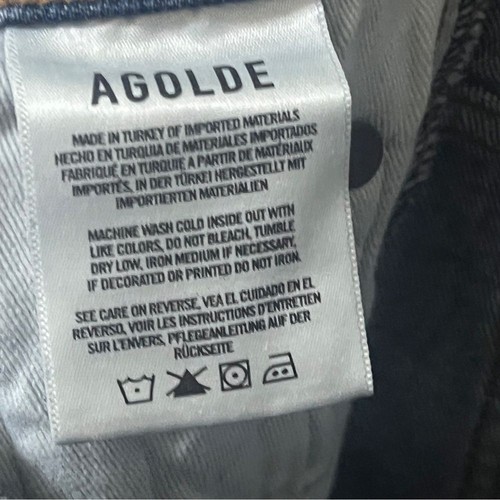 AGOLDE PINCH WAIST HIGH RISE MEDIUM BLUE WASH DENIM JEANS STRAIGHT LEG GR. 26 - Bild 14 von 16