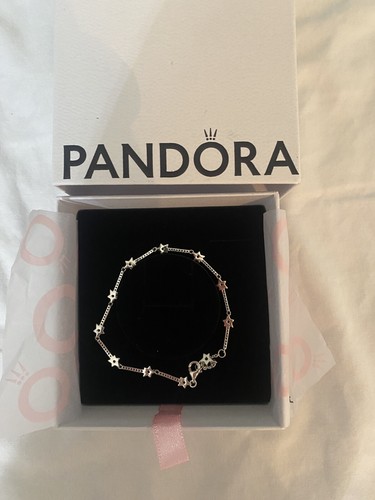 PANDORA Sterling Silver Celestial Stars Bracelet Size 7.9 in. NEW IN BOX - Picture 5 of 8