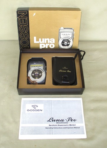 Gossen 130-010 Luna Pro Electronic System Exposure Light Meters Germany