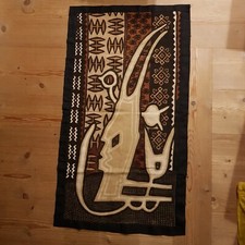 TUAREG MALI Bogolan Schlammtuch GROUPE BOGOLAN KASOBANE Motiv „Antilope“