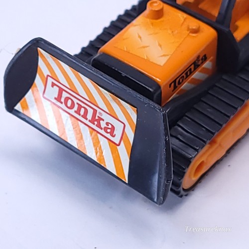 MCDONALDS TONKA Mini Bulldozer Construction 2003 Orange Hasbro Happy Meal L3 - Picture 2 of 5