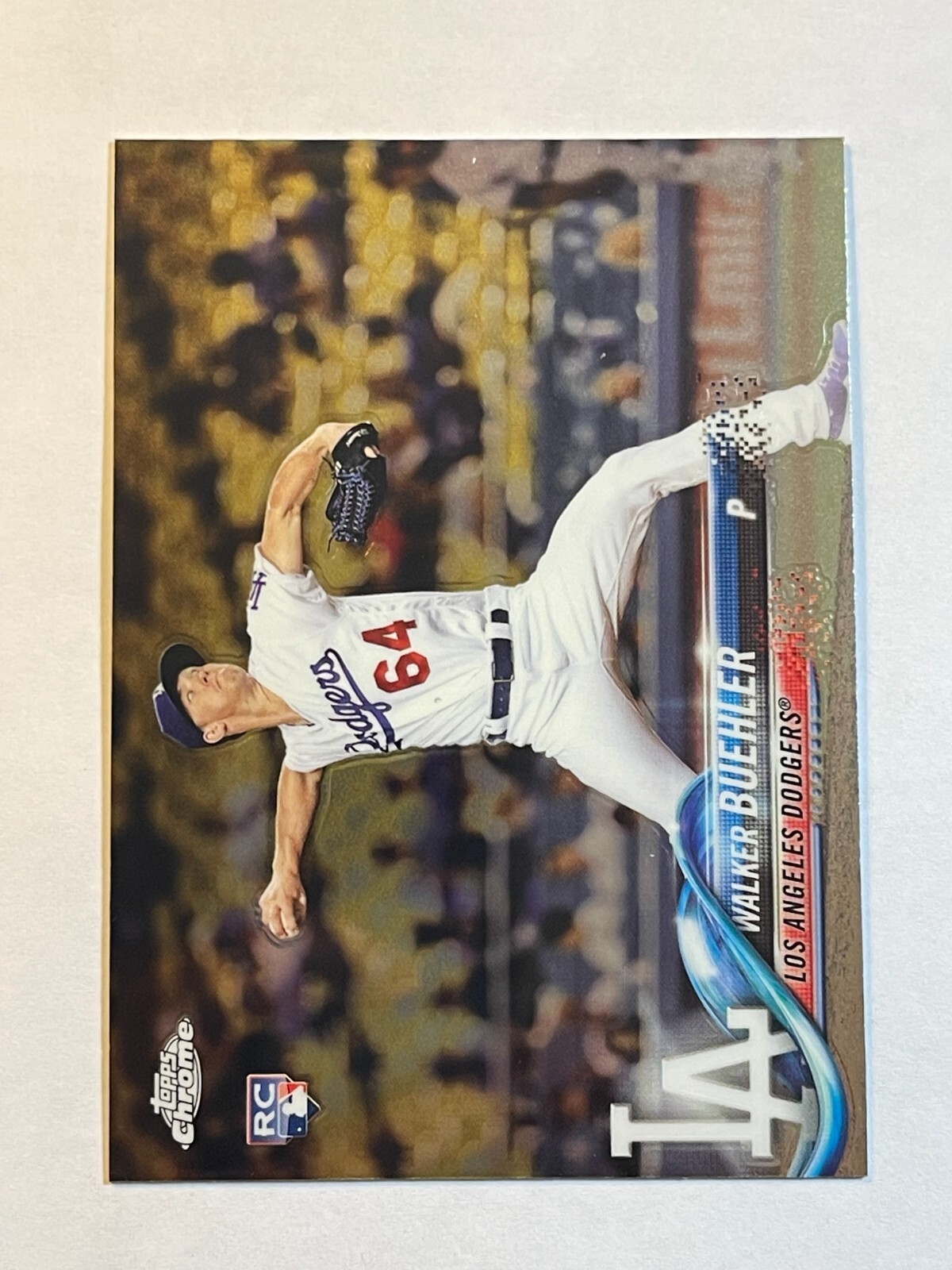 Walker Buehler 2018 Topps Chrome Rookie Card RC #71 Los Angeles Dodgers
