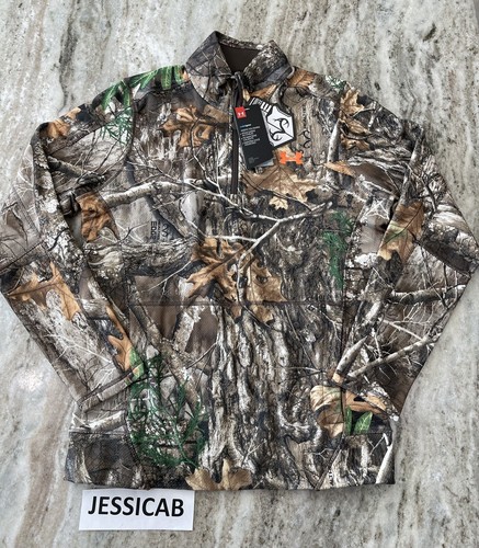 Under Armour 1/4 Zip Zephyr Fleece Camo Pullover Men’s Sz Small NWT 1316863-991 - Picture 1 of 10