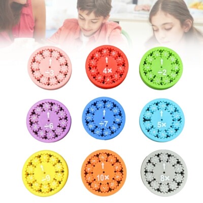 9pcs Math Facts Fidget Spinners Addition Multiplication Game Educational Toy