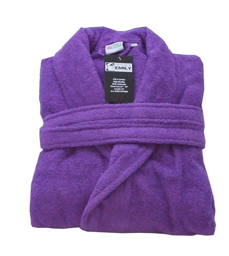 "Frottee Handtuch Bademantel Bademantel XXXL 100 % Baumwolle riesige Brust Größe 67"" - 70""  - Bild 8 von 18