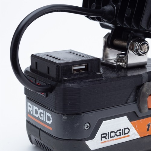 Outdoor 28W LED Work Light For Ridgid 18V AEG Li-ion Battery w/USB Fast Charging - Picture 12 of 20