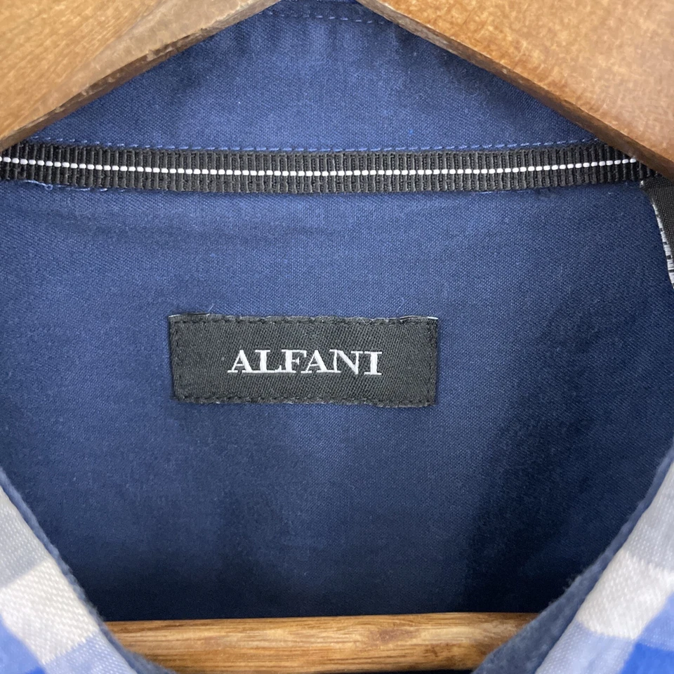 Camisa ALFANI Para Hombre 2XL XXL Multicolor Manga Larga Abotonada 100% Algodón Clásica Foto 3 de 4