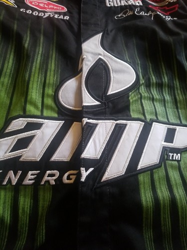 Dale Earnhardt Jr Amp Mountain Dew mens Pit Crew shirt Patch Embroidered Nascar - Picture 5 of 12