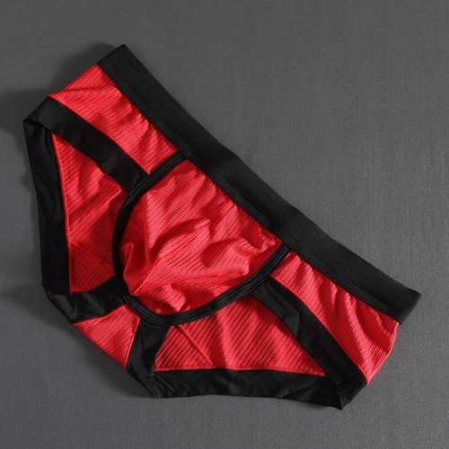 Slip uomo sexy mutandine rigonfiamento marsupio intimo vita bassa boxer pantaloncini lingerie - Foto 17 di 24
