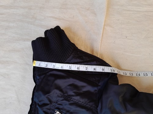 Burberry Jacket Womens XL Black Padded Nova Check Lining Made in Spain EU 44 - Picture 18 of 20