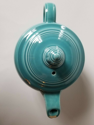 Vintage Fiesta Turquoise Medium Teapot Fiestaware Original - Picture 4 of 11
