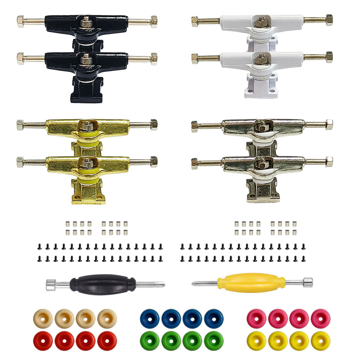 96mm Fingerboard Skateboard Wooden Tech Deck Truck Bearing Wheel Nut Screw Tool - Picture 57 of 62