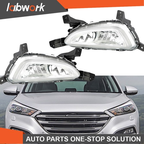 Labwork Fog Lights Assembly  For 2016-2018 Hyundai Tucson Driver&Passenger Side - Picture 3 of 11