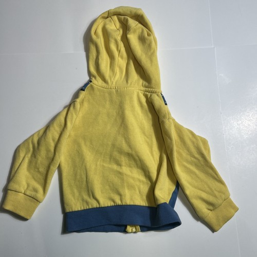 Despicable Me Boys 2T Kids Yellow Minion Made Hoodie Sweatshirt Mask Pullover - Picture 8 of 8