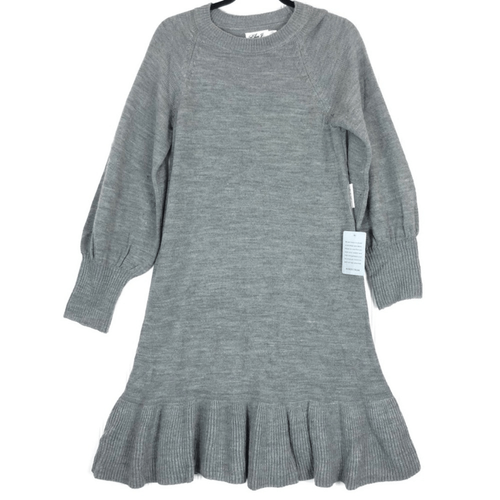 Eliza J graues Pulloverkleid mit Ballonärmeln 9221 - SMALL Gr. S - Langarm NEU - Bild 7 von 9